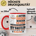 DIY-Bastler Geschenk Tasse Lustiger Spruch Erheben Sie Sich Der DIY-Bastler Betritt den Raum Rot Trendation