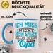 Opa Tasse Geschenk Ich Muss Nicht Nein Sagen Geschenkdiee Großvater Becher Blau Trendation