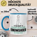 Snowshoer Geschenk Tasse So Gut Kann Nur Ein Snowshoer Aussehen Geschenkidee Kaffee-Becher Blau Trendation