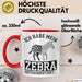 IT Informatiker Nerd Tasse Geschenk Ich habe mein Zebra Rot Trendation