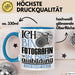 Fotografin Ausbildung Start Geschenk Tasse Ich Bin Fotografin In Der Ausbildung Ich Darf Das Kaffee-Becher Geschenkidee Blau Trendation