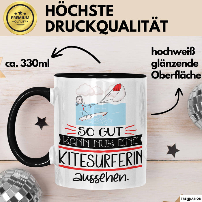 Kitesurferin Geschenk Tasse So Gut Kann Nur Eine Kitesurferin Aussehen Geschenkidee Geburtstag Weihnachten Lustig Trendation