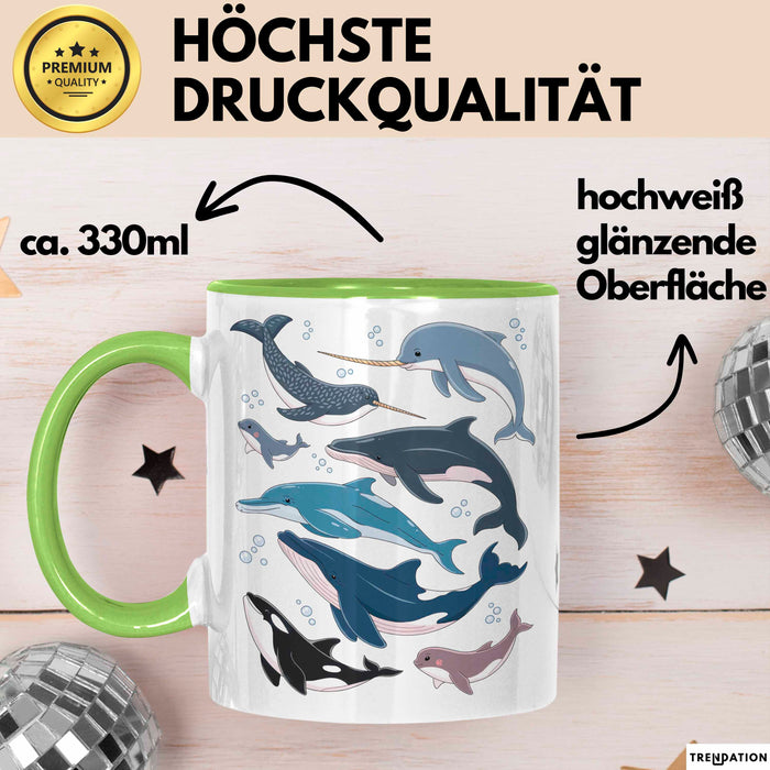 Wal Tier Tasse Geschenk Lustige Geschenkidee Spruch Grün Trendation