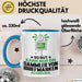 SammlervonBriefmarken Geschenk Tasse So Gut Kann Nur Ein SammlervonBriefmarken Aussehen Geschenkidee Kaffee-Becher Blau Trendation