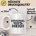 Heidi Tasse Original 100% Heidi Geschenk Weiß Trendation