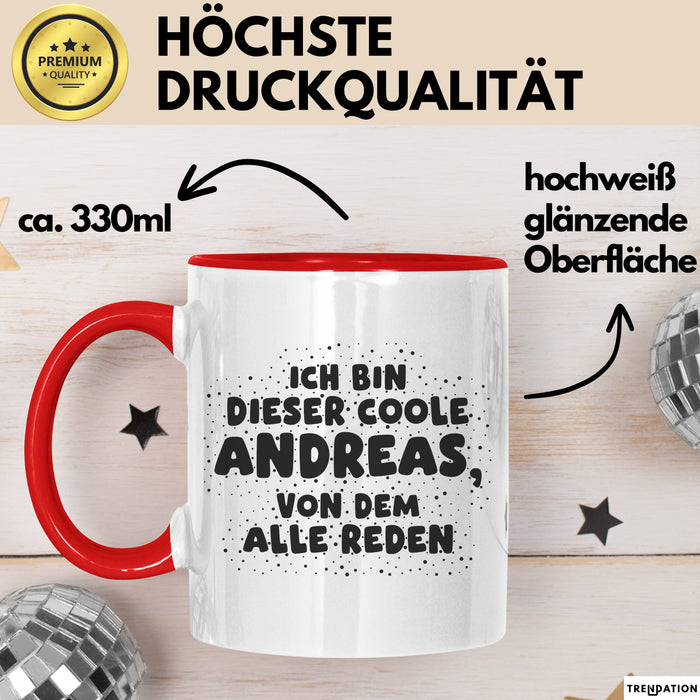 Andreas Tasse Ich Bin Dieser Coole Andreas, Von Dem Alle Reden Geschenk