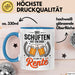 Rentner Pensionär Sarkasmus Tasse Geschenk Lustige Geschenkidee Spruch Das Schuften Hat Ein Ende Es Lebe Die Rente Blau Trendation