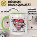 Valentinstag Tasse Geschenk für Ihn Sie Männer Für Paare Freundin Geschenkidee Kaffee-Becher Liebe Ich Liebe Dich Mehr Ende Ich Hab Gewonnen Grün Trendation