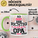 Opa Tasse Geschenk So Sieht Einr Richtig Cooler Opa Aus Geschenkdiee Großvater Becher Grün Trendation