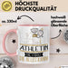 Athletin Geschenk Tasse Becher Die Frau Die Allen Kann Geschenkidee für eine Athletin Lustig Rosa Trendation