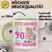 90. Geburtstag Tasse Frauen Geschenk Bitte Nur Kein Neid Nur Weil Ich mit 90 Noch So Gut Aussehe Mama Oma Grün Trendation
