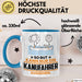 Kanufahrer Geschenk Tasse So Gut Kann Nur Ein Kanufahrer Aussehen Geschenkidee Kaffee-Becher Blau Trendation