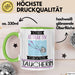 Taucherin Tasse Geschenk Becher Stark Attraktiv Furchtlos Taucherin Lustige Geschenkidee Grün Trendation