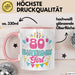 80. Geburtstag Tasse Frauen Mädchen Geschenkidee Lustig 80 Birthday Girl Lustiger Spruch Mutter Mama Oma Rosa Trendation