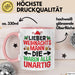 Weihnachten Tasse Geschenk Lieber Weihnachtsmann Die Waren Alle Unartig Geschenkidee Xmas Kaffee-Becher Rosa Trendation
