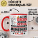 Musikliebhaber Geschenk Tasse Lustiger Spruch Erheben Sie Sich Der Musikliebhaber Betritt den Raum Rot Trendation