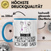 Geschenk für Musikfestival-Besucherin Tasse Lustige Geschenkidee Geburtstag Ich Bin Musikfestival-Besucherin Ich Darf Das Blau Trendation