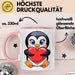 Pinguin Herz Tasse Geschenk Lustige Geschenkidee Spruch Rosa Trendation