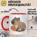 Capybara Tasse Geschenk Lustig Capybara-Liebhaber Rot Trendation