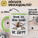 Bücher-Leser Tasse Geschenk Drink Tea Read Books Be Happy Bücher Lesen Becher Grün Trendation