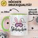 Skifahren Skifahrer Tasse Geschenk Skihäschen Geschenkidee Geschenkidee Lustig Grün Trendation
