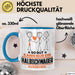 Halbschwager Geschenk Tasse So Gut Kann Nur Ein Halbschwager Aussehen Geschenkidee Kaffee-Becher Blau Trendation