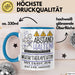 Musiktherapeutin Tasse Geschenk Lustig Abstand Halten Hochleistungs-Musiktherapeutin Mit Drang Zur Perfektion Bei Der Arbeit Blau Trendation