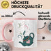 Teeliebhaber Tasse Geschenkidee für Kräuter Enthusiasten Rosa Trendation
