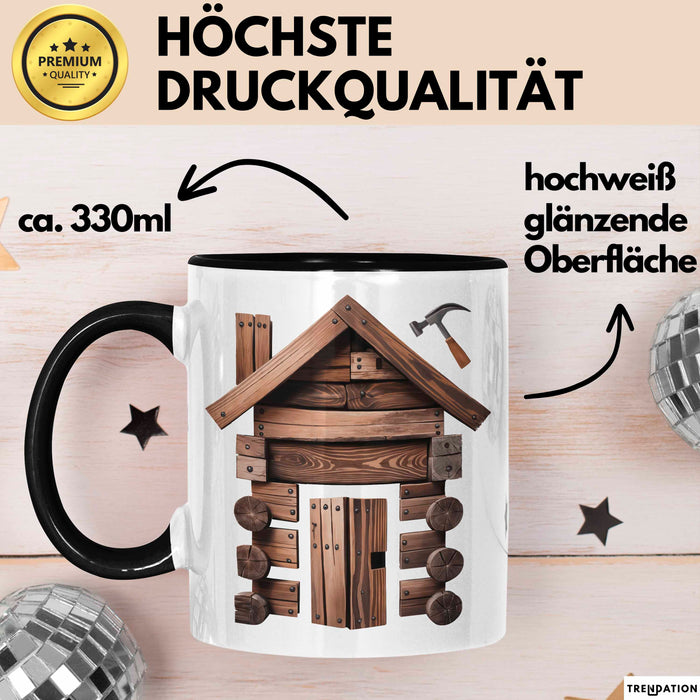 Zimmermann Tasse Geschenkidee für Holzhandwerker Trendation