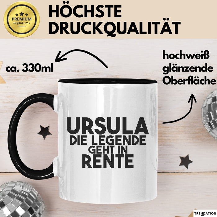 Ursula Tasse Ursula – Die Legende Geht In Rente Geschenk