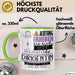 Dirigentin Tasse Geschenk Lustiger Spruch Bitte Erheben Sie Sich Seine Majestät Die Dirigentin Betritt Den Raum Grün Trendation