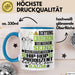 Hip-Hop-Produzent Geschenk Tasse Lustiger Spruch Erheben Sie Sich Der Hip-Hop-Produzent Betritt den Raum Blau Trendation