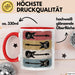 Gitarre Musik Retro Musiker Gitarrist Tasse Geschenk Lustige Geschenkidee Spruch Rot Trendation