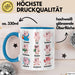 Schweinebauer Schweine Tier Tasse Geschenk Lustige Geschenkidee Spruch Arten Von Schweinen Blau Trendation