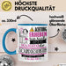 Sounddesignerin Tasse Geschenk Lustiger Spruch Bitte Erheben Sie Sich Seine Majestät Die Sounddesignerin Betritt Den Raum Blau Trendation