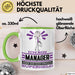 Manager Geschenk Tasse Ich Bin Manager Aber Sag Doch Einfach Superheld Lustige Geschenkdiee für Manager Kaffee-Becher Grün Trendation