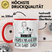 Geschenk für Hundennäherin Tasse Lustige Geschenkidee Geburtstag Ich Bin Hundennäherin Ich Darf Das Rot Trendation