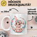 Kaninchen Hase Tierliebhaber Tasse Geschenk Lustige Geschenkidee Spruch Weiß Trendation