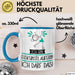 Geschenk für Eiskunstläuferin Tasse Lustige Geschenkidee Geburtstag Ich Bin Eiskunstläuferin Ich Darf Das Blau Trendation