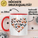 Huhn Tier Bauer Tasse Becher Geschenk Lustige Geschenkidee Spruch Hühnerherz Rot Trendation