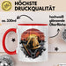Bauarbeiter Tasse Geschenkidee für Bauarbeiter Rot Trendation