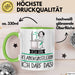 Geschenk für Klangkünstlerin Tasse Lustige Geschenkidee Geburtstag Ich Bin Klangkünstlerin Ich Darf Das Grün Trendation