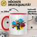 Schlagzeug-Spieler Geschenk Drummer Tasse Geschenkidee Spruch Bunte Farben Schlagzeuger Rot Trendation
