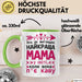 Mama Чашка Geschenk Найкраща Мама Коли Пє Каву Подарунок Ukrainisch Kaffee Grün Trendation