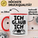 Spinne Vogelspinne Tier Tasse Geschenk Lustige Geschenkidee Spruch Ich Glaub Ich Rot Trendation