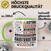 Haustiersitter Geschenk Tasse Lustiger Spruch Erheben Sie Sich Der Haustiersitter Betritt den Raum Grün Trendation