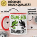 Chamäleon Tier Tasse Geschenk Chamäleon Chamäleoff Reptil Geschenkidee Lustig Rot Trendation