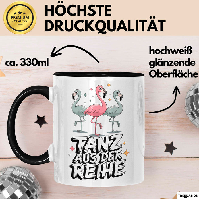 Tänzer Tanzender Flamingo Tasse Geschenk Lustige Geschenkidee Spruch Tanz Aus Der Reihe Trendation
