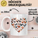Huhn Tier Bauer Tasse Becher Geschenk Lustige Geschenkidee Spruch Hühnerherz Weiß Trendation