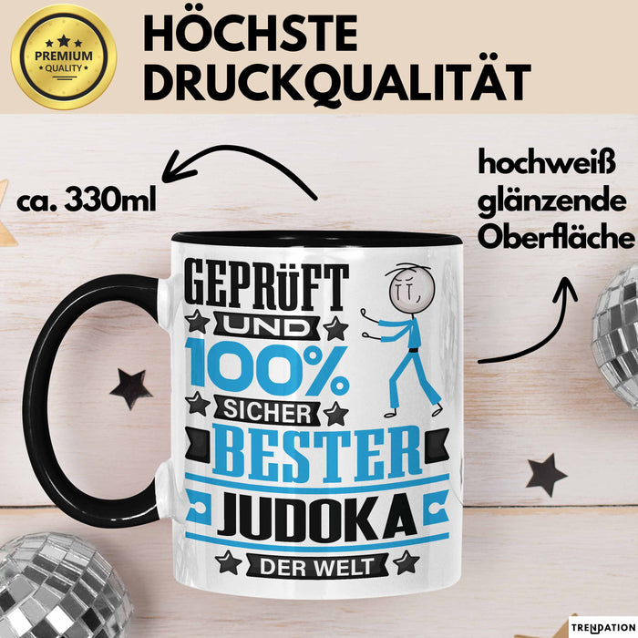 Judoka Geschenk Lustiger Spruch für Judoka Geschenkidee Bester Judoka Der Welt Schwarz Trendation